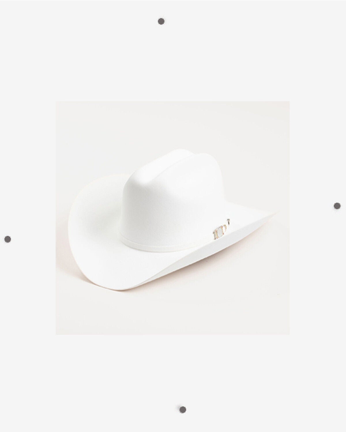 Larry Mahan Independencia 100X Felt Cowboy Hat, White, hi-res