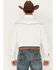 Image #4 - Rock 47 by Wrangler Men's Solid Long Sleeve Snap Western Shirt, White, hi-res