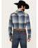 Pendleton Men's Canyon Ombre Plaid Long Sleeve Snap Western Shirt, Blue, hi-res