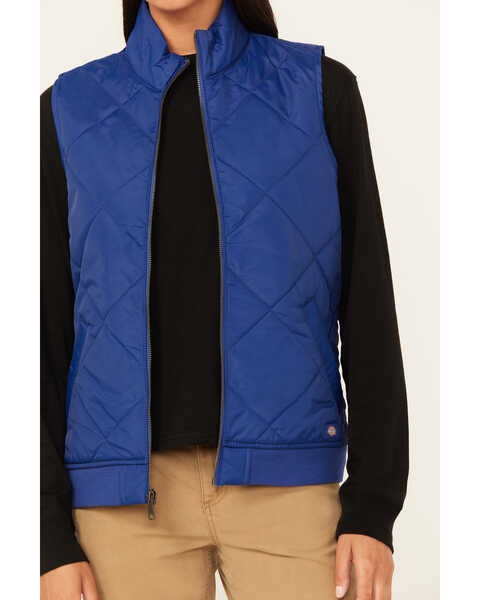 Image #3 - Dickies Women's Quilted Vest , Blue, hi-res