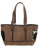 STS Ranchwear by Carroll Women's Cowhide Montana Tote, Black/white, hi-res