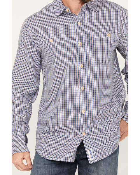 Image #3 - Resistol Men's Dalles Plaid Long Sleeve Button Down Western Shirt, Blue, hi-res