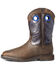 Image #3 - Ariat Men's Groundwork Western Work Boots - Steel Toe, Brown, hi-res
