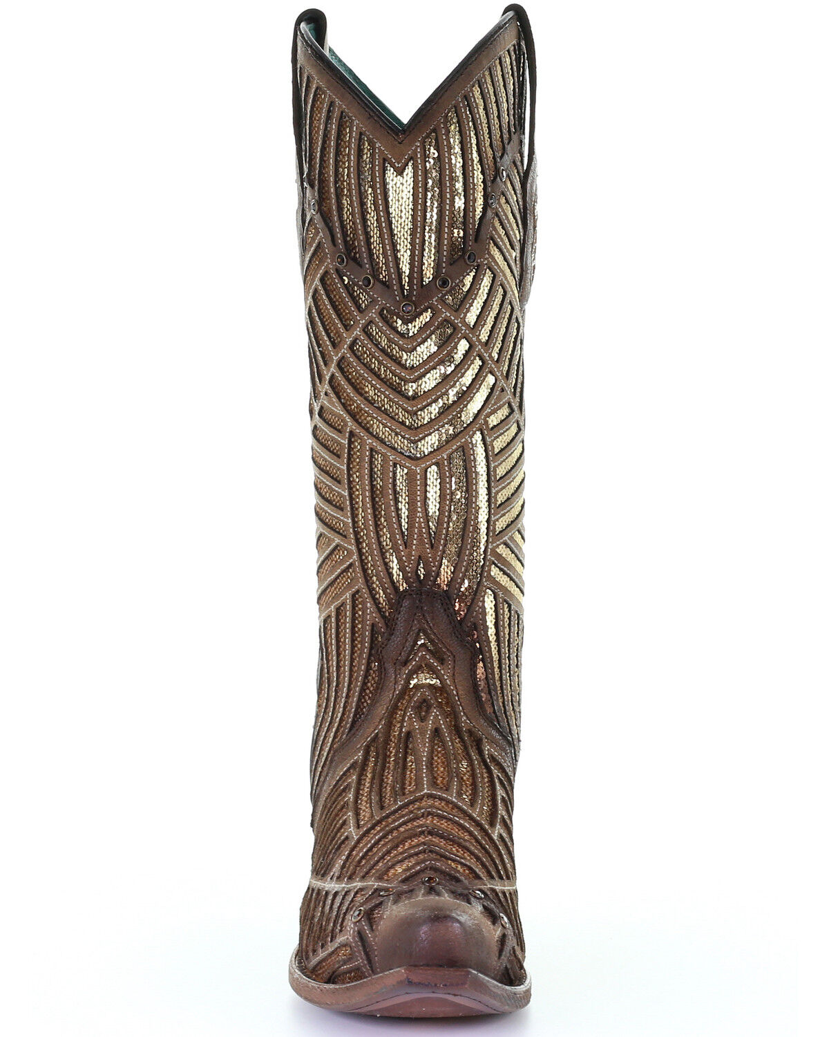 gold western boots