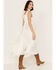 Image #5 - Scully Women's Lace-Up Jacquard Maxi Dress, Ivory, hi-res