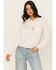 Image #1 - Kimes Ranch Women's Annie Long Sleeve Snap Cropped Western Shirt, Light Pink, hi-res