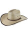 Cody James Men's Brown Trimmed Palm Leaf Straw Cowboy Hat, Natural, hi-res