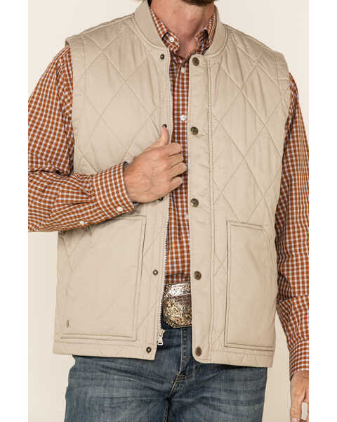 Image #4 - Cody James Men's Tan Quilted Lightweight Puffer Vest, , hi-res