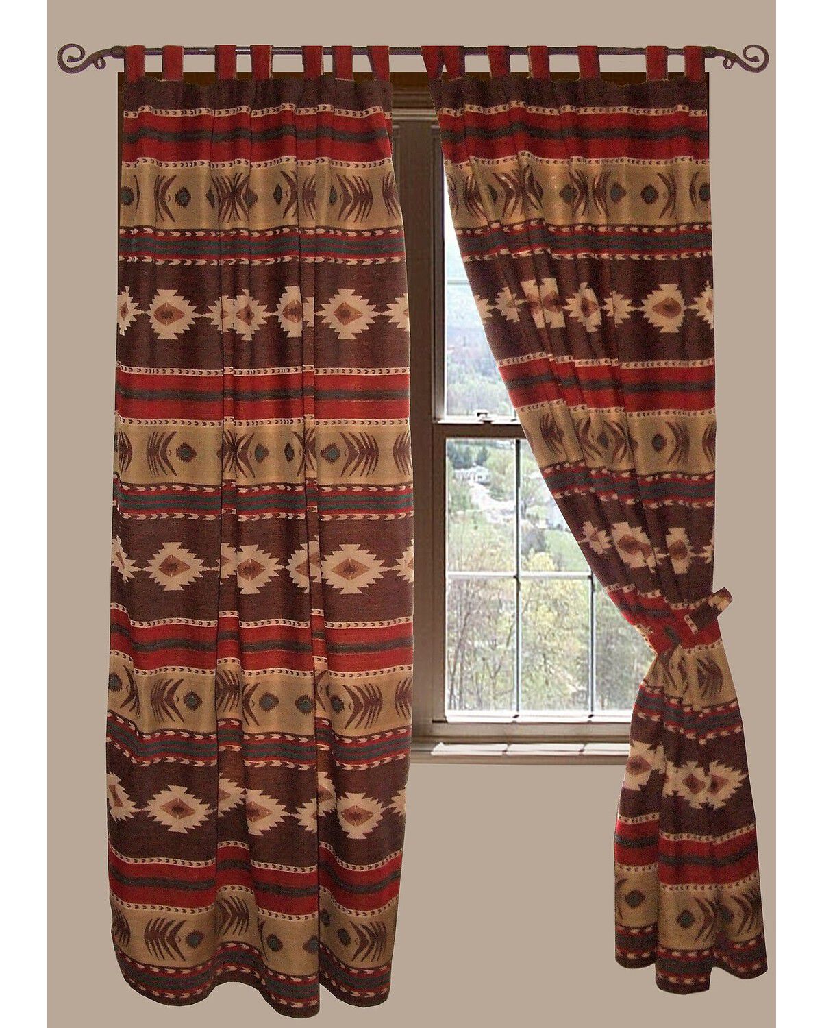 Image #1 - Carstens Cimmaron Curtains, Multi, hi-res