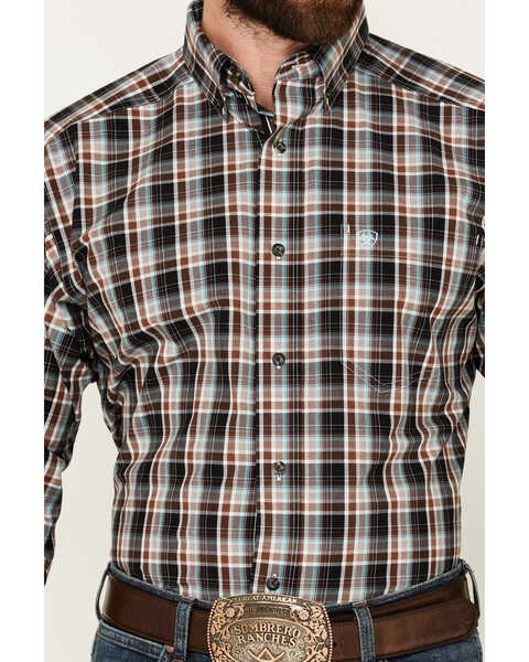 Image #3 - Ariat Men's Nathanael Plaid Print Long Sleeve Button-Down Performance Shirt, Multi, hi-res