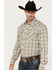 Image #2 - Wrangler Retro Men's Plaid Print Long Sleeve Snap Western Shirt, Tan, hi-res