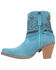 Image #3 - Dingo Women's Suede Bandida Western Booties - Medium Toe , Blue, hi-res