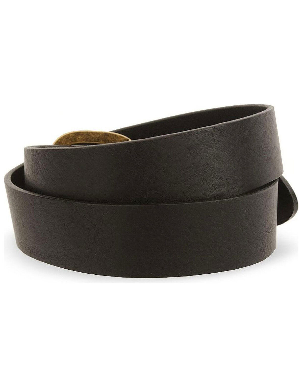 Image #2 - Justin Men's Basic Leather Work Belt, Black, hi-res