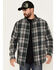 Image #1 - Brothers and Sons Men's Plaid Print Long Sleeve Button Down Flannel Shirt, Charcoal, hi-res
