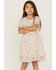 Hayden LA Girls' Rainbow Floral Ruffle Dress, Multi, hi-res