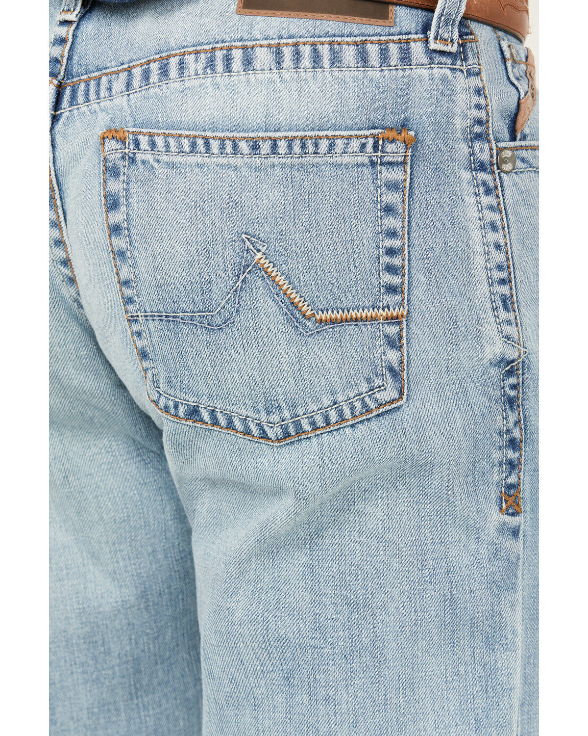 Image #4 - Ariat Men's M4 Cruz Austin Light Wash Relaxed Straight Rigid Jeans - Big, , hi-res