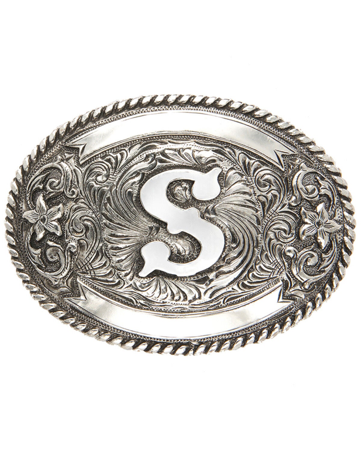Cody James Initial S Belt Buckle, Silver, hi-res