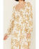 Image #3 - Free People Women's Jaymes Floral Print Long Sleeve Midi Dress , Yellow, hi-res