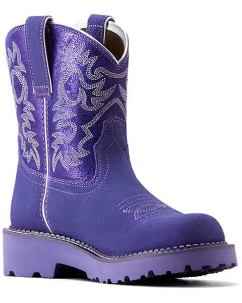 Image #1 - Ariat Women's Fatbaby Western Boots - Round Toe   , Purple, hi-res