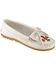 Image #1 - Women's Minnetonka Thunderbird II Moccasins, White, hi-res