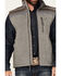 Image #3 - Hooey Men's Southwestern Print Yoke Softshell Vest, Grey, hi-res