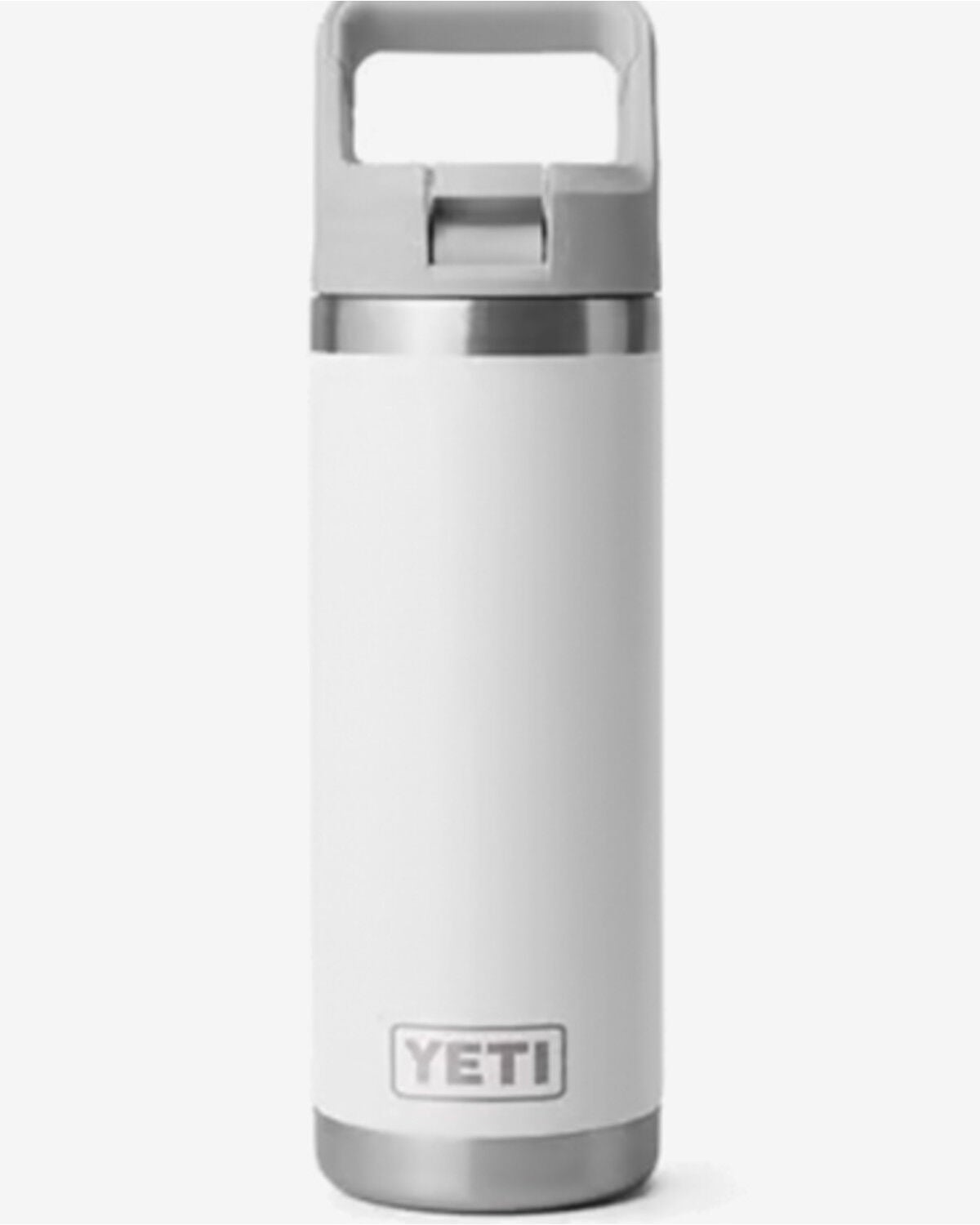 Image #1 - YETI Rambler&reg; 18oz Water Bottle with Straw Cap, White, hi-res