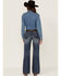 Image #3 - Stetson Women's 214 Decorative Trousers, Blue, hi-res