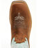 Image #6 - RANK 45® Women's Contrast Shaft Performance Leather Western Boots - Broad Square Toe, Turquoise, hi-res