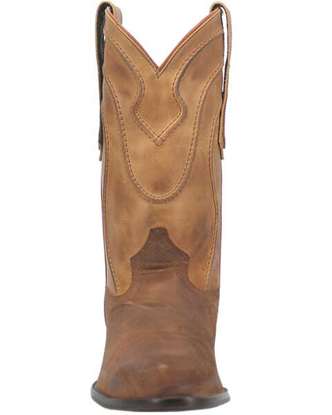 Image #4 - Dingo Men's Whiskey River Two Tone Western Boots - Round Toe, Off White, hi-res