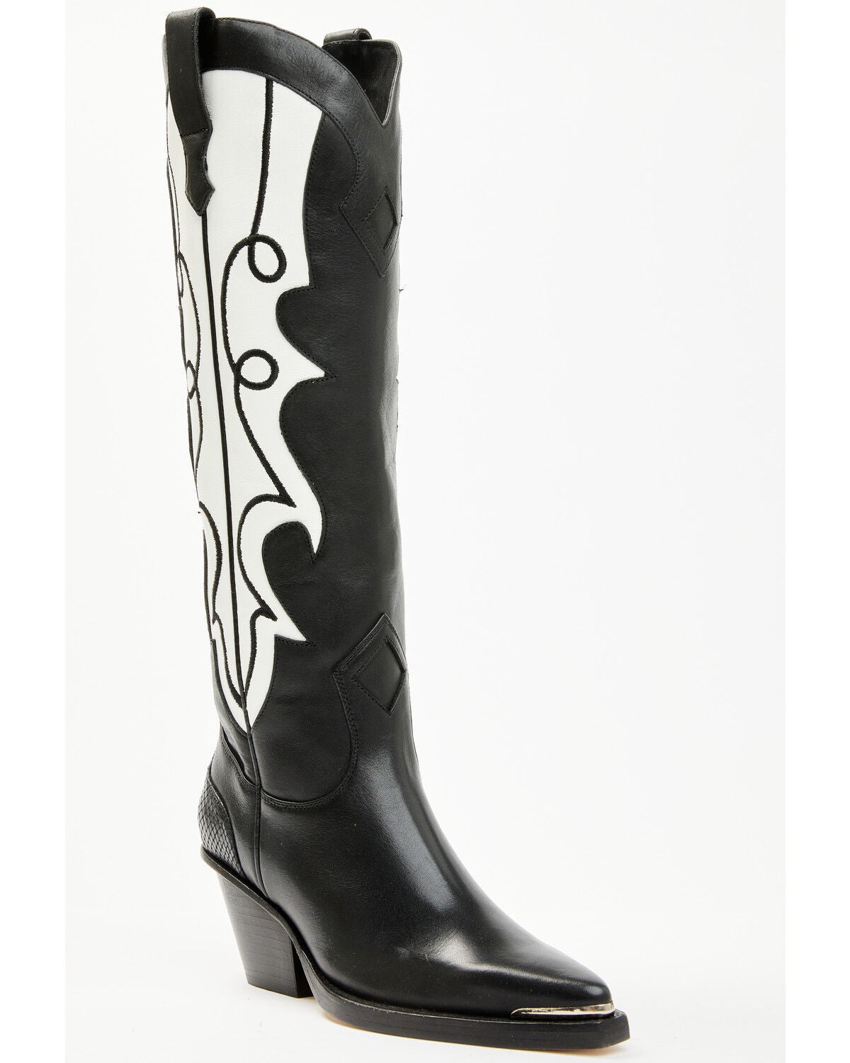 Wonderwest Women's Gailia Tall Fashion Boots - Snip Toe, Black/white, hi-res