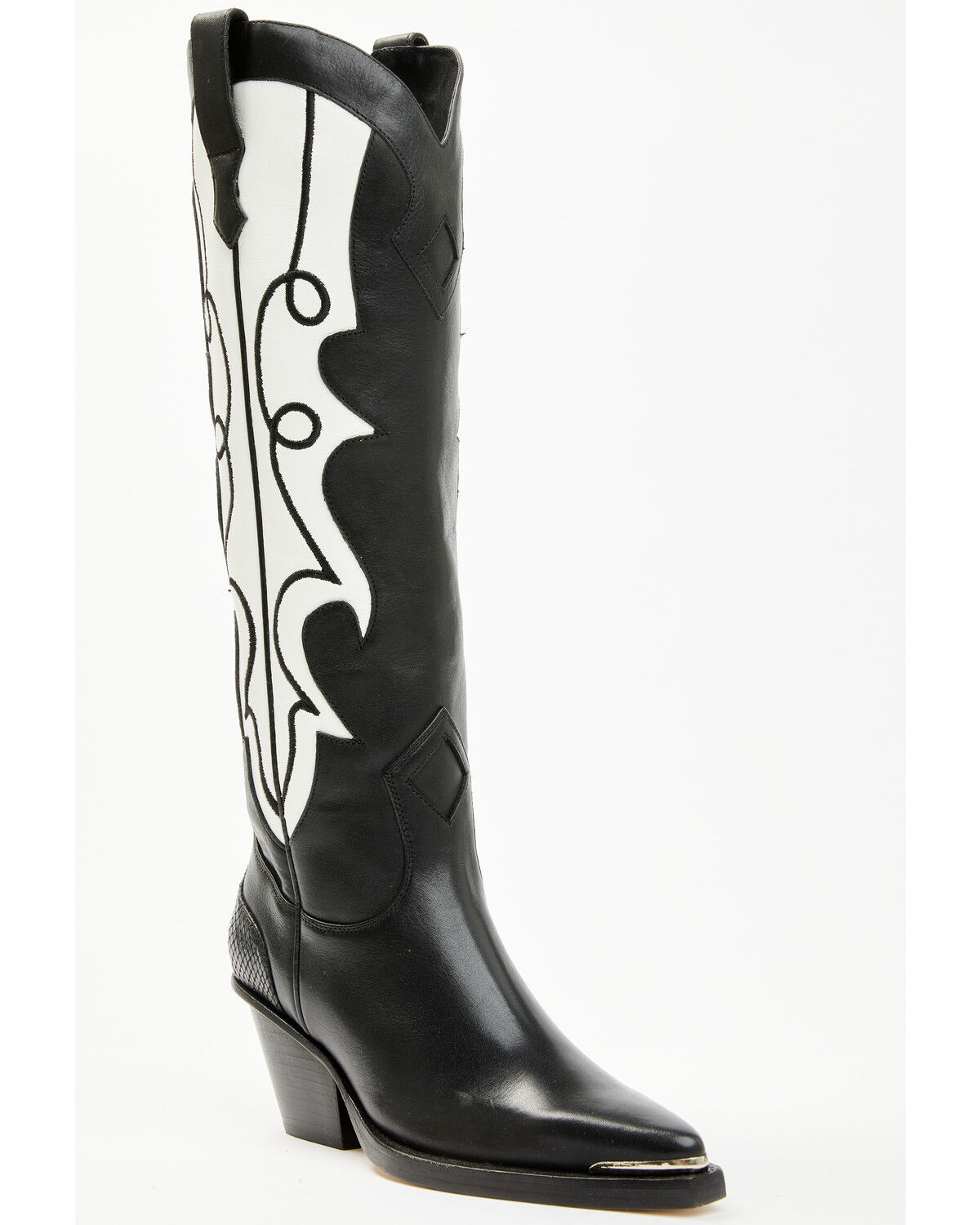 Image #1 - Wonderwest Women's Gailia Tall Fashion Boots - Snip Toe, Black/white, hi-res