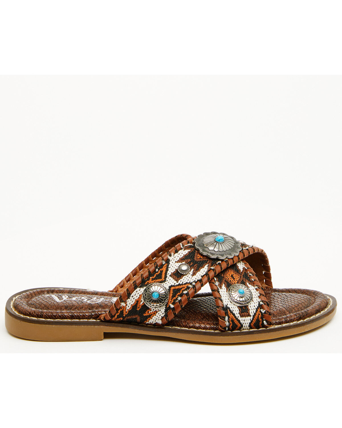Image #2 - Very G Women's Jungle Concho Sandals, Brown, hi-res
