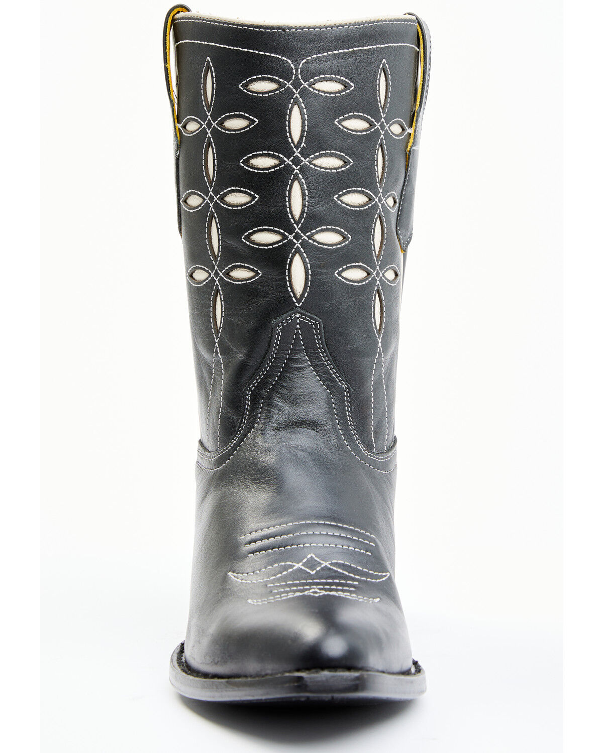 Image #4 - Planet Cowboy Women's Pee-Wee Pair-A-Dice Leather Western Boot - Snip Toe, Black, hi-res