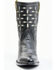 Image #4 - Planet Cowboy Women's Pee-Wee Pair-A-Dice Leather Western Boot - Snip Toe, Black, hi-res