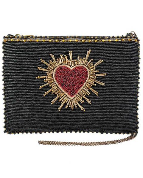 Mary Frances Women's Affection Mini Crossbody Handbag , Black, hi-res