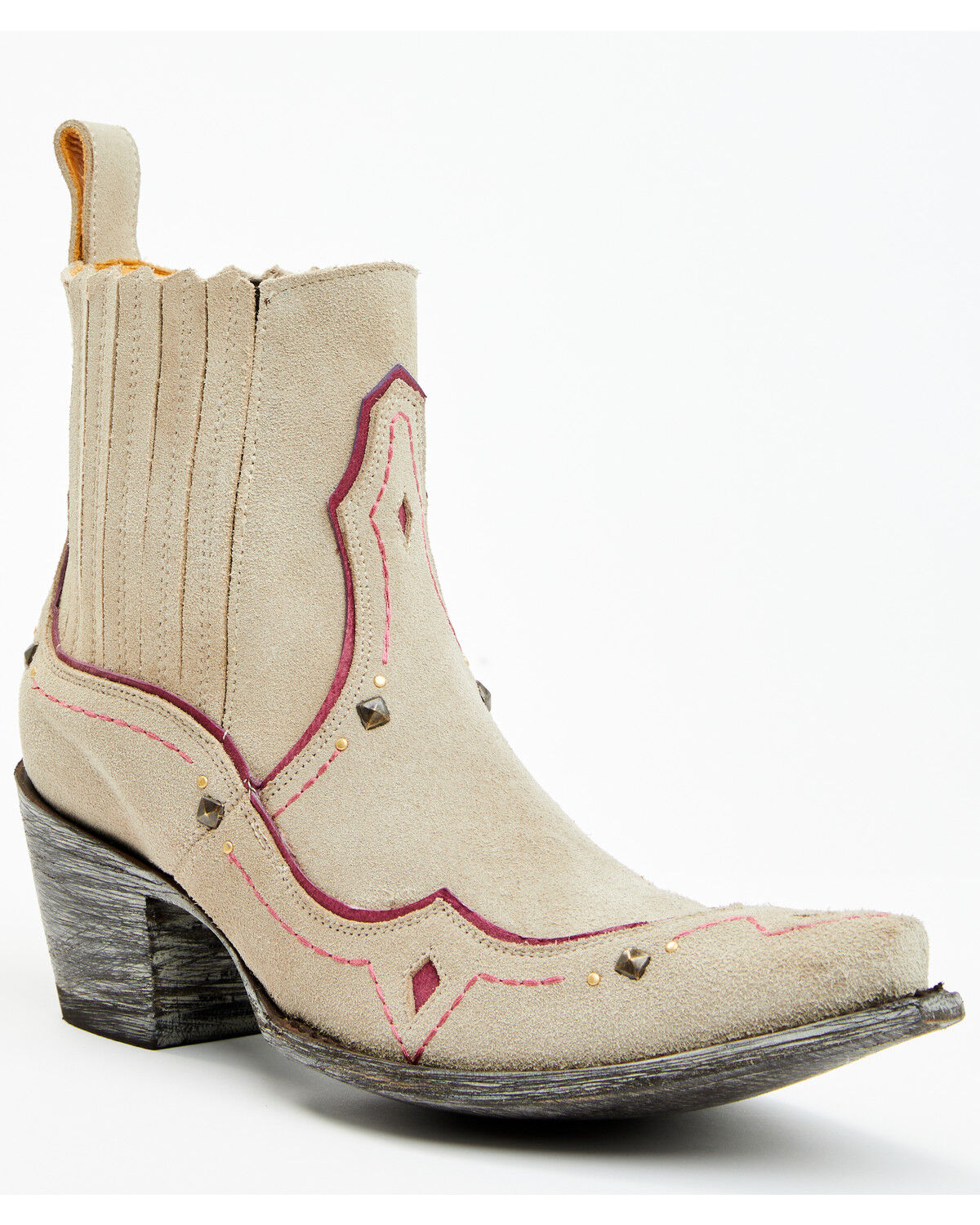 Image #1 - Old Gringo Women's Marinera Western Booties - Snip Toe, Purple, hi-res