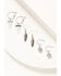 Shyanne Women's Semi-Precious Dangle Earrings - 3-Set, Silver, hi-res