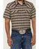 Image #4 - Cody James Men's Grit Plaid Print Short Sleeve Snap Western Shirt, Brown, hi-res