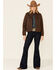 Image #2 - Shyanne Women's Dark Brown Quilted Oilskin Button-Front Jacket , , hi-res