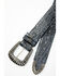 Idyllwind Women's Napier Crocodile Print Western Belt, Blue, hi-res