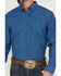 Image #3 - RANK 45® Men's Bulldogger Dobby Geo Print Button-Down Western Shirt - Big & Tall , Blue, hi-res