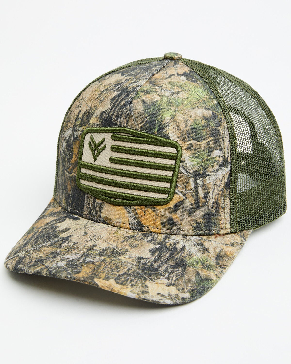 Hawx Men's Forest Camo Print Ball Cap, Camouflage, hi-res
