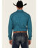 Image #4 - Cody James Men's Direction Southwestern Stripe Long Sleeve Snap Western Shirt , Blue, hi-res