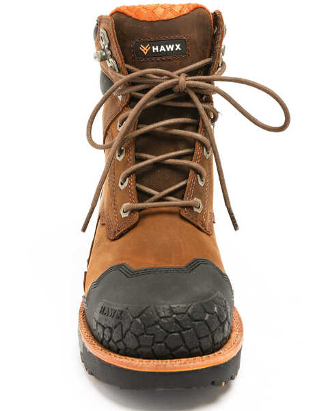 Image #2 - Hawx Men's 8" Legion Work Boots - Steel Toe, Brown, hi-res