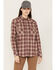 Image #1 - Ariat Women's Oakley FR Long Sleeve Plaid Print Snap Work Shirt, Beige, hi-res