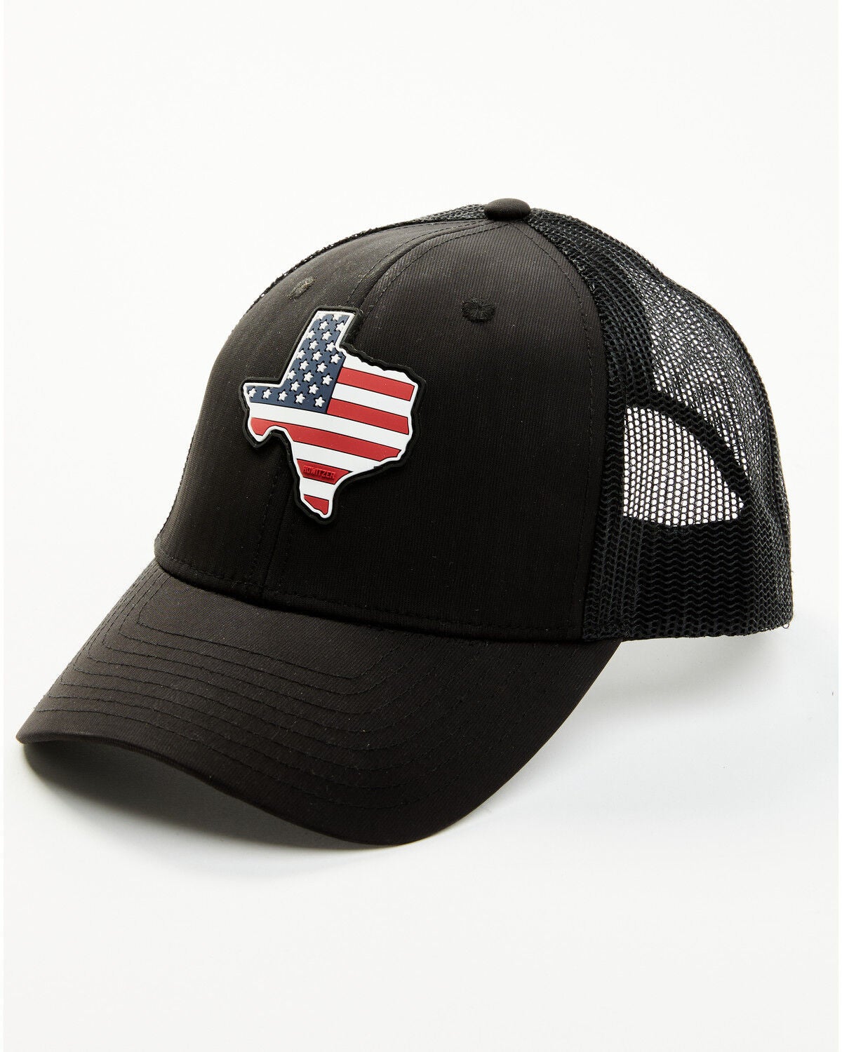 Howitzer Men's Texas Star & Stripes Ball Cap, Black, hi-res