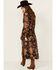 Image #3 - Miss Me Women's Multi Print Long Sleeve Midi Dress, Multi, hi-res