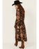 Image #3 - Miss Me Women's Multi Print Long Sleeve Midi Dress, Multi, hi-res