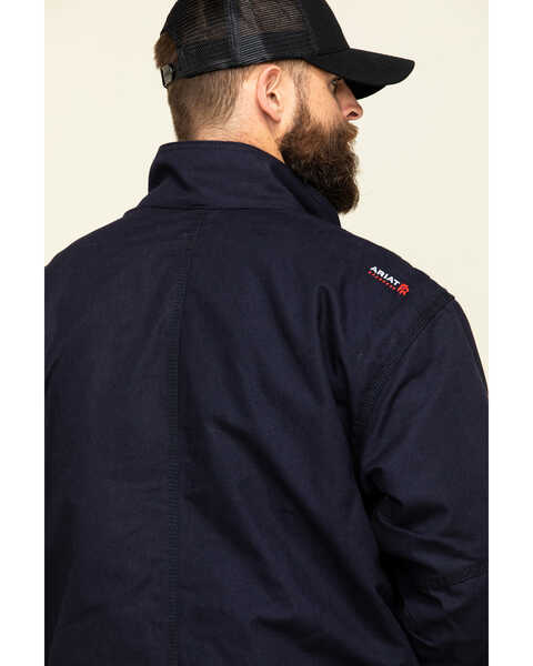 Image #5 - Ariat Men's Navy FR Workhorse Insulated Work Jacket , Navy, hi-res