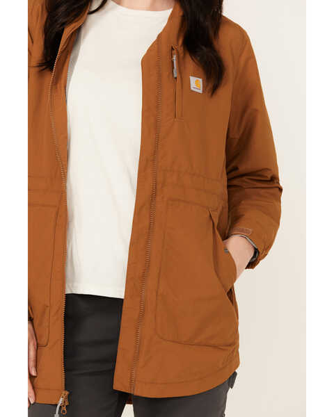 Image #3 - Carhartt Women's Relaxed Fit Lightweight Water Repellent Jacket , Tan, hi-res